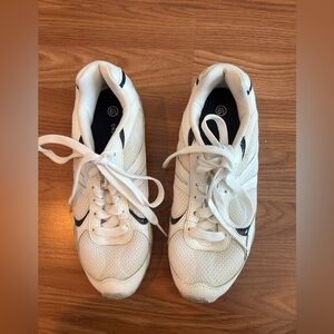 CROSS TREKKERS White and Black Athletic Sneakers